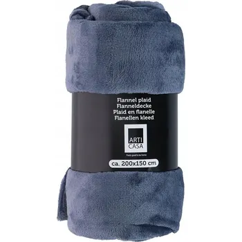 Prostěradlo Flanelová deka Arti Casa 150 cm x 200 cm modrá