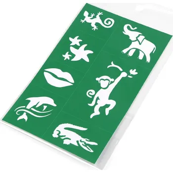 kreativní sada Šablony k malování na obličej a tělo č.2