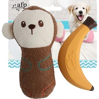Hračka pro psa AFP Little Buddy Opice a banán