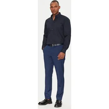 Pánská móda HUGO Košile Koey 50539808 Tmavomodrá Slim Fit 38