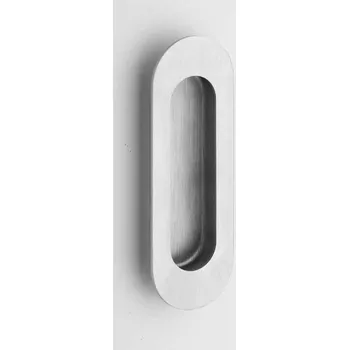 Rostex Mušle na posuvné dveře ovál 120x40mm mat.nerez