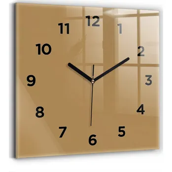 Hodiny Nástěnné hodiny Wallfluent béžové 30 cm