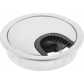 Nábytkové kování Kabelová průchodka d60mm matný Chrom