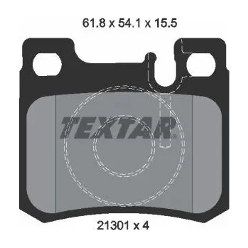 Brzdová destička Sada brzdových destiček, kotoučová brzda TEXTAR 2130103