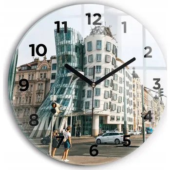 Hodiny Nástěnné hodiny Wallfluente bílé 30 cm