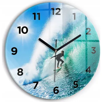 Hodiny Nástěnné hodiny Wallfluente bílé 30 cm