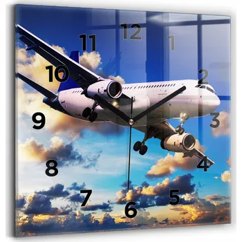 Hodiny Nástěnné hodiny Wallfluent modré 30 cm