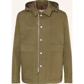 Pánská bunda Moncler Pánská Bunda Guerledan Ze Směsi Materiálů, khaki, 56