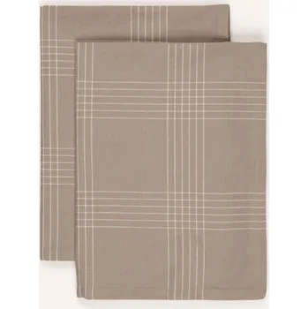 Utěrka Broste Copenhagen Utěrky Rud, 2&nbsp;Kusy V&nbsp;Balení, černošedá /...