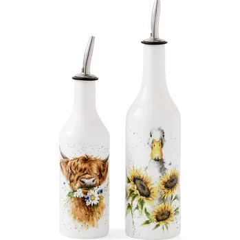 Cukřenka Porcelánová sada lahví na olej a ocet Kachna & Kravička