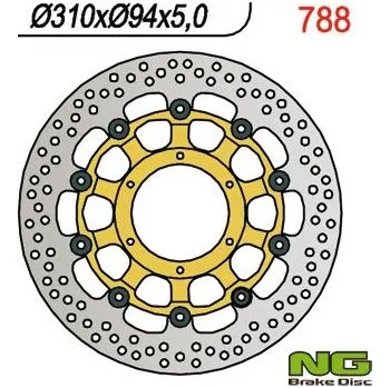 Brzda pro motocykl NG přední brzdový kotouč HONDA CBR 1000 RR 04-05, CB 1300 01-10 (310X94X5) (6X65MM) CBR 600RR 03-08, CB 1000R 08-16, CTX 1300 1