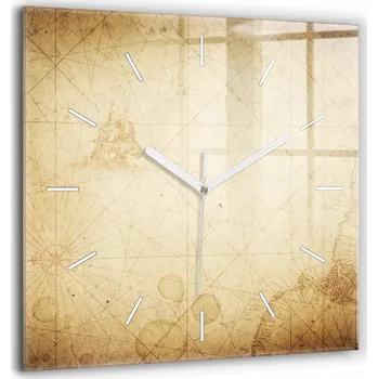 Hodiny Nástěnné hodiny Wallfluent hnědé 60 cm