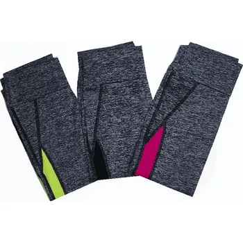 Dívčí legíny DÍVČÍ TŘÍČTVRTEČNÍ LEGÍNY P217 Velikost: 152/158, Barva: Šedo/černá