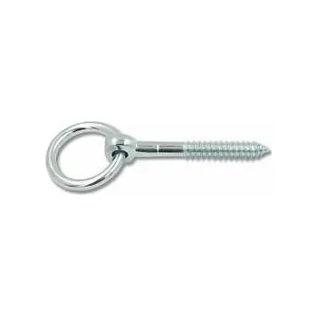 Oko s vrutem 6mm a kroužkem 30mm Zn