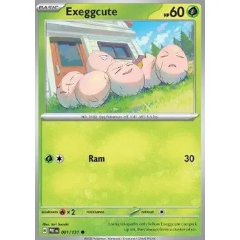 Volný čas Pokémon PRE 001/131 Exeggcute - Prismatic Evolutions Stav: Near Mint, Verze: NORMAL