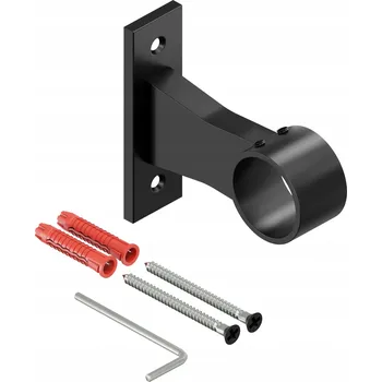 Zábradlí DRŽÁK PRO SPOJENÍ MADLA ZÁBRADLÍ S TRUBKY o průměru 32 mm ELEN L ČERNÝ