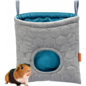 Krmivo pro hlodavce JÍDLO PRO KRÁLÍKY, MORČATA, ČINČILY - ZÁSOBNÍK NA SENO, LÁTKOVÝ, 24x24 cm