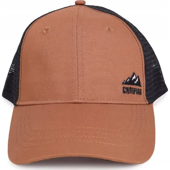 Kšiltovka Kšiltovka bejsbolka chlapecká se síťkou vzadu hnědá 50-54 YOCLUB