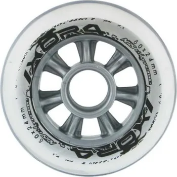 Nils Extreme Kolečka PU 80x24, Čiré, 4ks