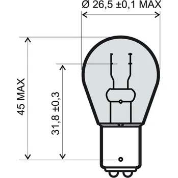 Auto-moto Lamp RMS BAY15D 246510361 12V21/5W (10pcs) 246510361