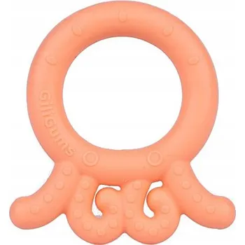 Hračka pro kojence Ortodontické kousátko GiliGums silikonové růžové