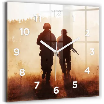 Hodiny Nástěnné hodiny Wallfluent hnědé 30 cm