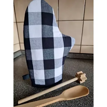 Chňapka Kuchyňská chňapka černé kostky