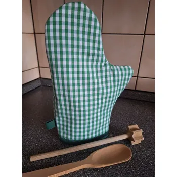 Chňapka Kuchyňská chňapka zelená kostka