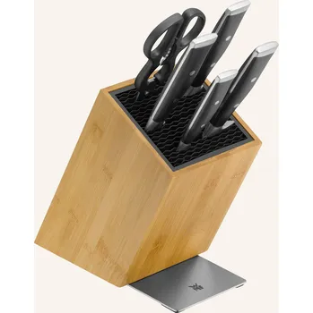 Kuchyňský nůž Wmf 6dílný Sada Nožů Grand Class, černá / stříbrná / světle...