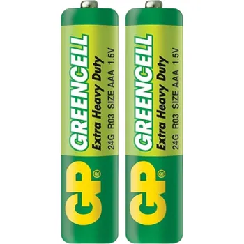 Článková baterie Mikrotužkové baterie GP Greencell Extra Heavy Duty AAA - 2 ks