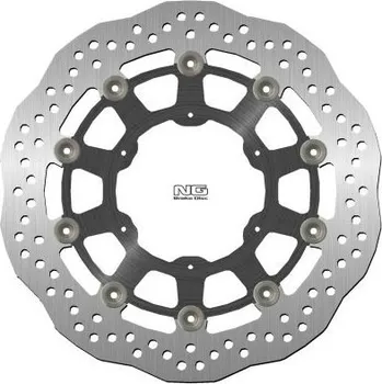 Brzda pro motocykl NG přední brzdový kotouč BMW F 650/700/800 GS '93-'19, APRILIA PEGASO 650 '86-'08 (300X105X5MM) (6X6,5) WAVE plovoucí (ALU střed