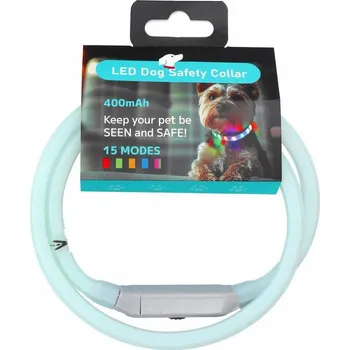 Obojek pro psa Silikonový svítící obojek pro zvířata LED LLFG24034