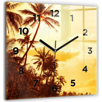 Hodiny Nástěnné hodiny Wallfluent hnědé 60 cm