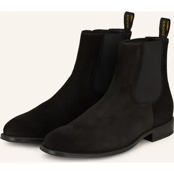 Pánské mokasíny Doucal's Pánské Chelsea Boty, černá, 40