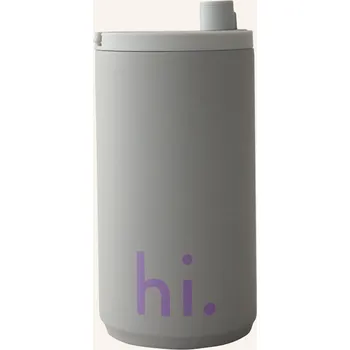 Termohrnek Design Letters Termohrnek Mom, světle šedá