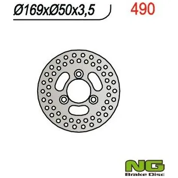Brzda pro motocykl NG přední brzdový kotouč KAWASAKI KSF 250 '96-'01, KEF 300 '01-'02 (169x50x3,5)
