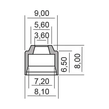 Těsnění motoru Gufero RMS 100669320 ventilový stonek YAMAHA XJ6 (Diversion,Diversion F) /ABS 2009-2015