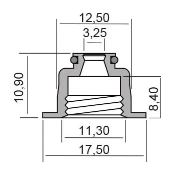 Těsnění motoru Gufero RMS 100669200 ventilový stonek PIAGGIO/VESPA Liberty 125 IGET 3V 2016-2019