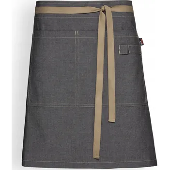 Kuchyňská zástěra Zástěra na zavazování s kovovými očky, denim Profi Dress