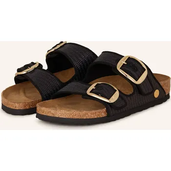 Dámská obuv Birkenstock Dámské Pantofle Arizona Big Buckle Raffia, černá, 38