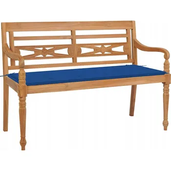 Zahradní lavice Lavice s opěradlem, dřevo, 120 x 51,5 cm