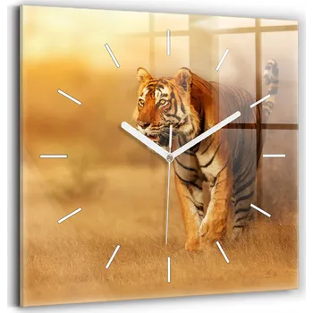 Hodiny Nástěnné hodiny Wallfluent oranžové 30 cm