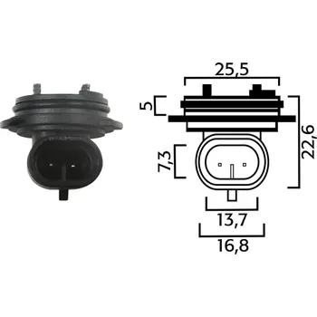 Elektroinstalace pro motocykl Držák žárovky RMS 246472060 H1 246472060