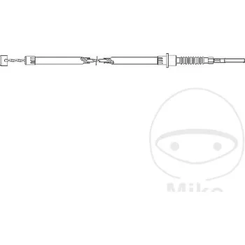 Lanko plynu Venhill K02-4-011/8-BK featherlight černý KAWASAKI KX 80 1980-1981