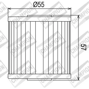 Filtr pro motocykl Olejový filtr CHAMPION COF023 100609415 KAWASAKI KLF 300 B Bayou 1997-1999