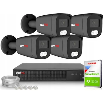 IP kamera Sada pro PoE IP monitoring KEEYO LV-V-IP5M25TF-G-II 2K+ s detekcí postav