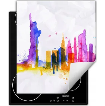 Obraz Ochranná podložka pod indukční varnou desku dekorativní rolovací do kuchyně potisk 50x52 wm0088