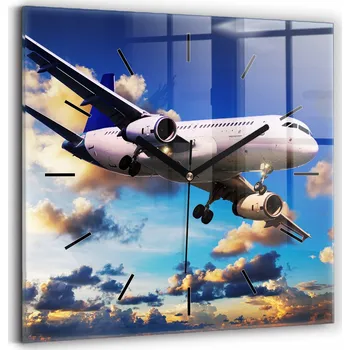 Hodiny Nástěnné hodiny Wallfluent modré 30 cm