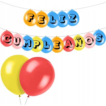 Balónek BAREVNÉ BALÓNKY VELKÉ PEVNÉ NAROZENINY PÁRTY SVATBA FELIZ CUMPLEANOS x15