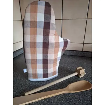 Chňapka Kuchyňská chňapka hnědá kostka